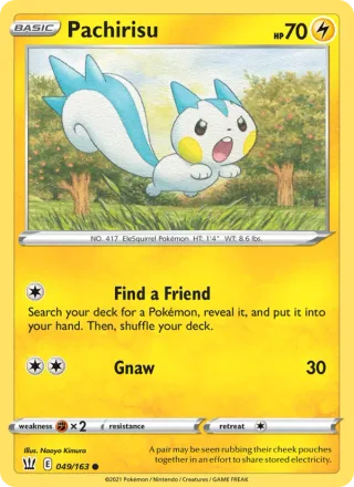 Pachirisu #49 · Battle Styles Pokémon card