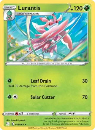 Lurantis #15 · Battle Styles Pokémon card