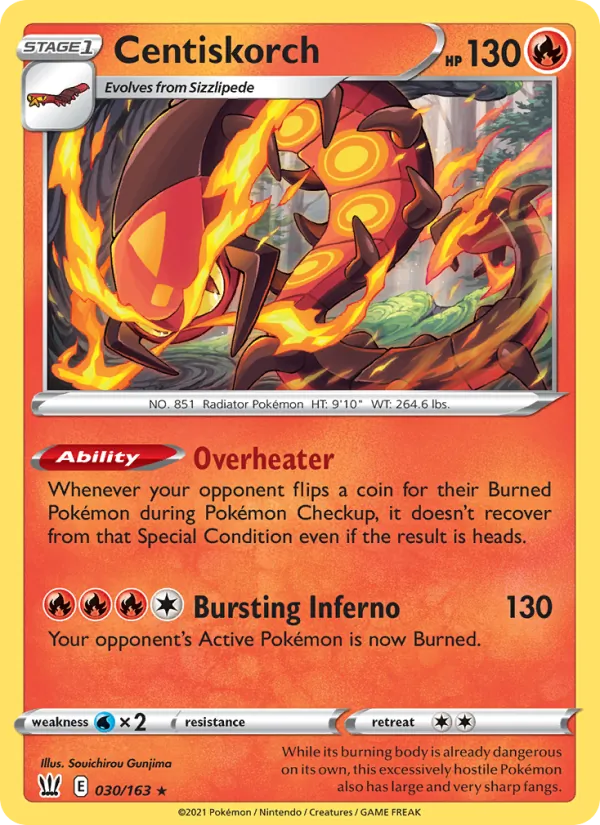 Centiskorch full card art