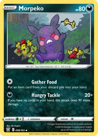 Morpeko #98 · Battle Styles Pokémon card