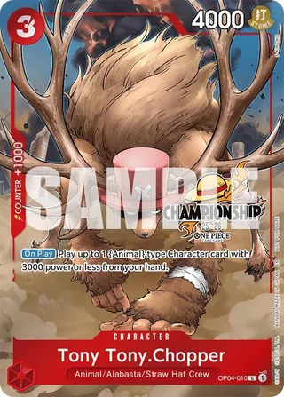 Tony Tony.Chopper (CS 25-26 Celebration Pack) #OP04-010-cs-25-26-celebration-pack · One Piece Promotion Cards One Piece card