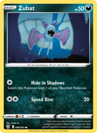 Zubat #89 · Battle Styles Pokémon card