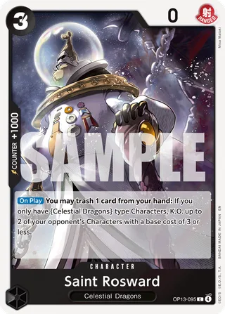 Saint Rosward #OP13-095 · Carrying On His Will One Piece card
