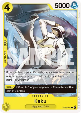 Kaku #ST29-003 · ST-29: Starter Deck 29 Egghead One Piece card