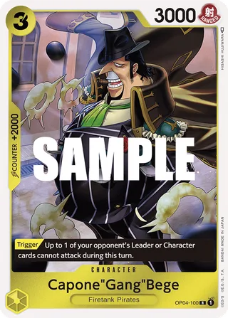 Capone"Gang"Bege #OP04-100 · Kingdoms of Intrigue One Piece card