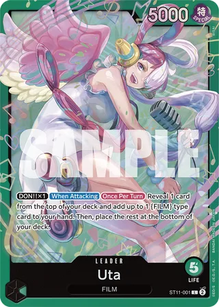 Uta #ST11-001 · ST-16: Starter Deck 16 GREEN Uta One Piece card