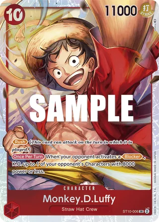 Monkey.D.Luffy #ST10-006 · ST-10: Ultra Deck The Three Captains One Piece card