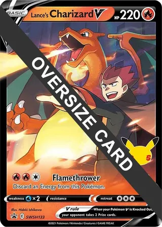 Lance's Charizard V - SWSH133 #SWSH133 · Jumbo cards Pokémon card