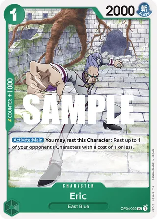 Eric #OP04-022 · Kingdoms of Intrigue Pre-Release Cards One Piece card