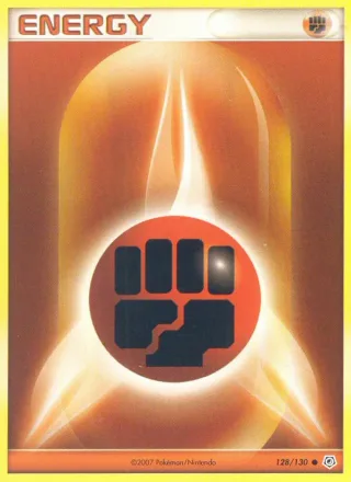 Fighting Energy #fighting · Basic Energy (2007 copyright) Pokémon card