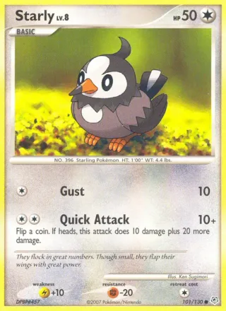 Starly #101 · Diamond & Pearl Pokémon card