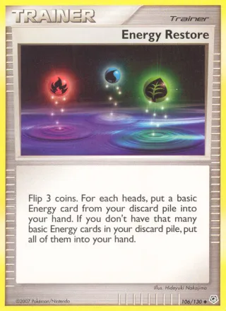 Energy Restore #106 · Diamond & Pearl Pokémon card