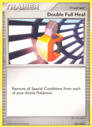 Double Full Heal #105 · Diamond & Pearl Pokémon card