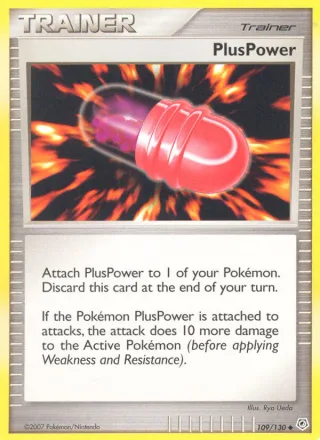 PlusPower #109 · Diamond & Pearl Pokémon card