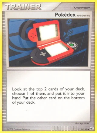 Pokédex HANDY910is #111 · Diamond & Pearl Pokémon card