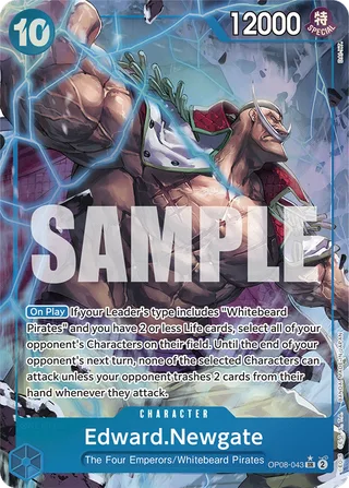 Edward.Newgate (Parallel) #OP08-043-parallel · Two Legends One Piece card