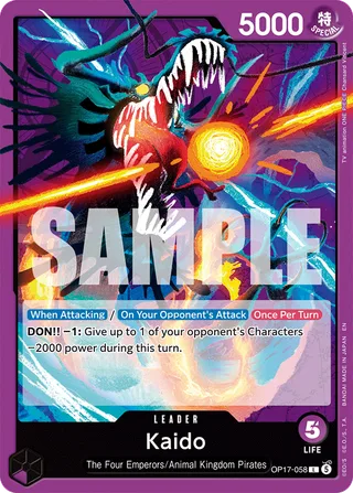 Kaido #OP17-058 · The World's Strongest Warriors One Piece card