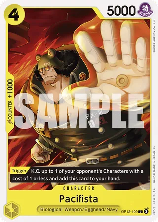 Pacifista #OP12-109 · Legacy of the Master One Piece card