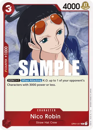 Nico Robin #OP01-017 · Romance Dawn One Piece card