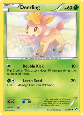 Deerling #13 · Black & White Pokémon card