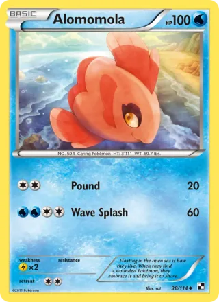 Alomomola #38 · Black & White Pokémon card