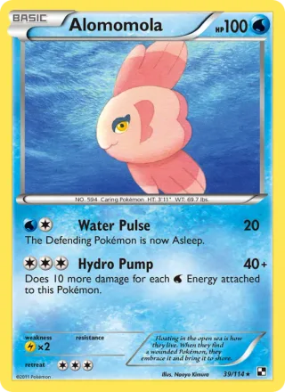 Alomomola #39 · Black & White Pokémon card