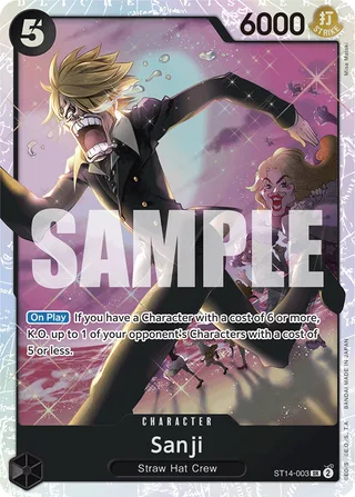 Sanji #ST14-003 · ST-14: Starter Deck 14 3D2Y One Piece card
