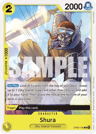 Shura (CS 2024 Celebration Pack) #OP05-106-cs-2024-celebration-pack · One Piece Promotion Cards One Piece card