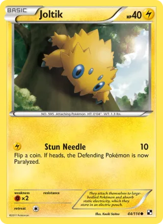 Joltik #44 · Black & White Pokémon card