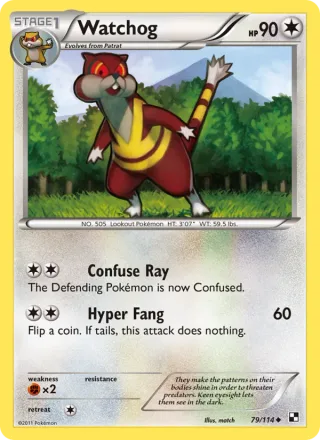 Watchog #79 · Black & White Pokémon card