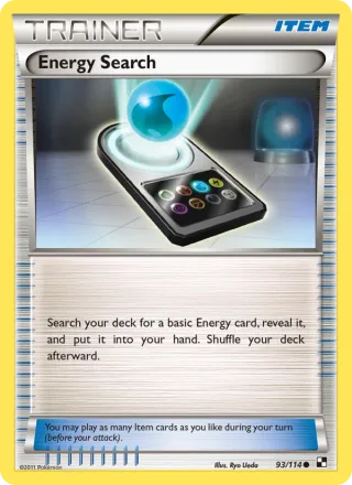 Energy Search #93 · Black & White Pokémon card