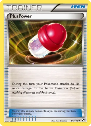 PlusPower #96 · Black & White Pokémon card