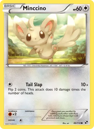 Minccino #88 · Black & White Pokémon card