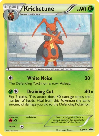 Kricketune #4 · Next Destinies Pokémon card