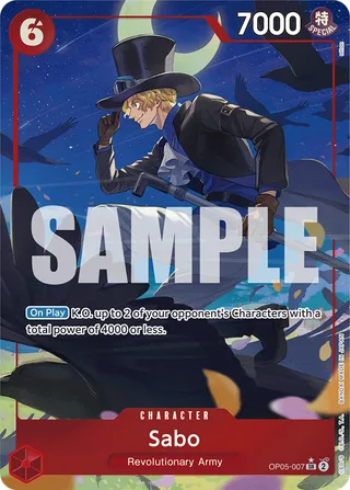 Sabo (Illustration Box Vol.5) #OP05-007-illustration-box-vol-5 · One Piece Promotion Cards One Piece card