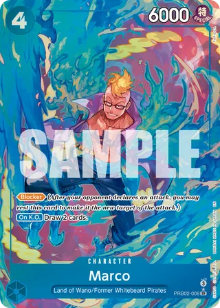 Marco (Alternate Art) #PRB02-008-alternate-art · Premium Booster -The Best- Vol. 2 One Piece card