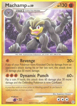 Machamp #31 · Diamond & Pearl Pokémon card