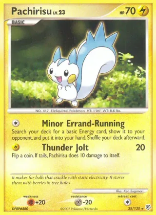 Pachirisu #35 · Diamond & Pearl Pokémon card
