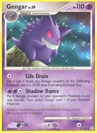 Gengar #27 · Diamond & Pearl Pokémon card