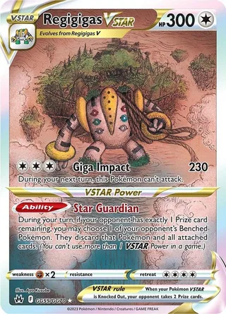 Regigigas VSTAR #GG55 · Crown Zenith Galarian Gallery Pokémon card