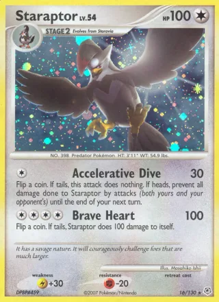 Staraptor #16 · Diamond & Pearl Pokémon card