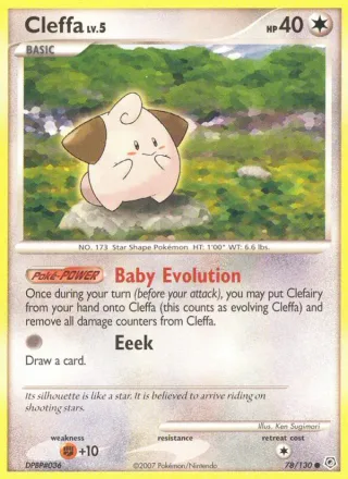 Cleffa #78 · Diamond & Pearl Pokémon card