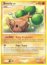Bonsly · Diamond & Pearl Pokémon card