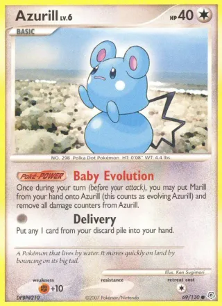 Azurill #69 · Diamond & Pearl Pokémon card