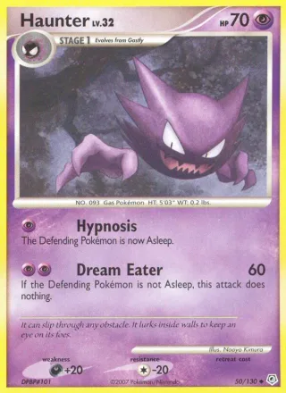 Haunter #50 · Diamond & Pearl Pokémon card