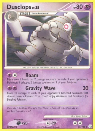 Dusclops #47 · Diamond & Pearl Pokémon card