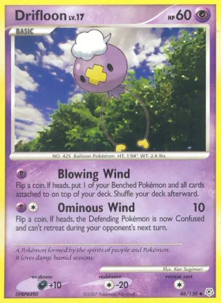 Drifloon #46 · Diamond & Pearl Pokémon card