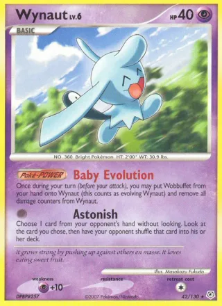 Wynaut #42 · Diamond & Pearl Pokémon card