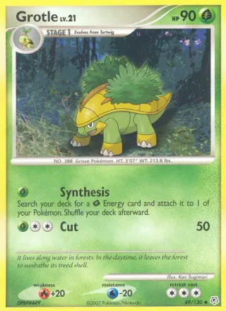 Grotle #49 · Diamond & Pearl Pokémon card