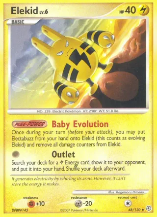 Elekid #48 · Diamond & Pearl Pokémon card